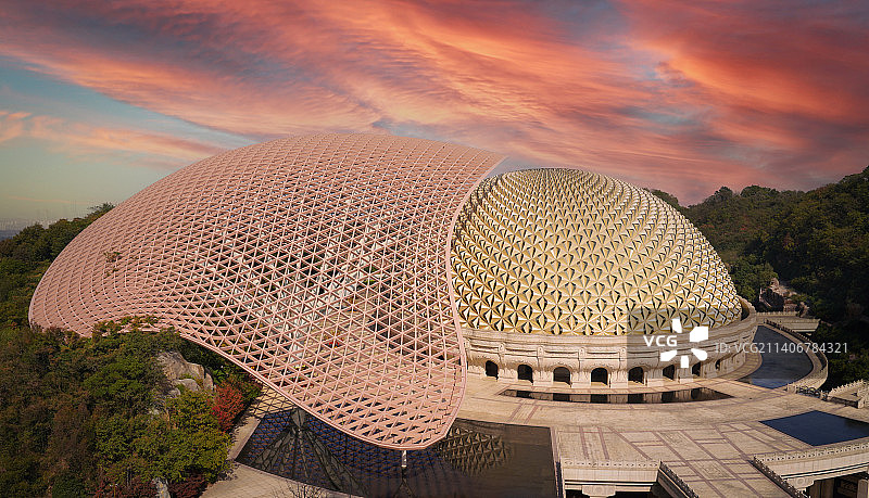 牛首夕照图片素材