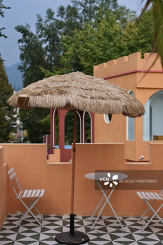 橙色建筑图片素材