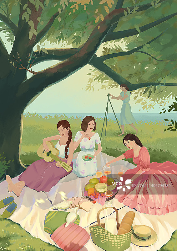 野餐图片素材