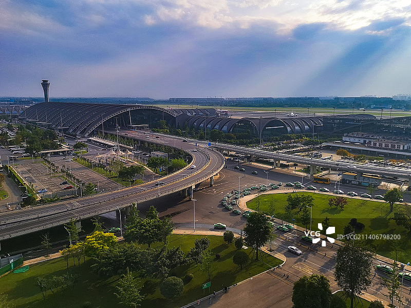 成都双流机场航站楼图片素材