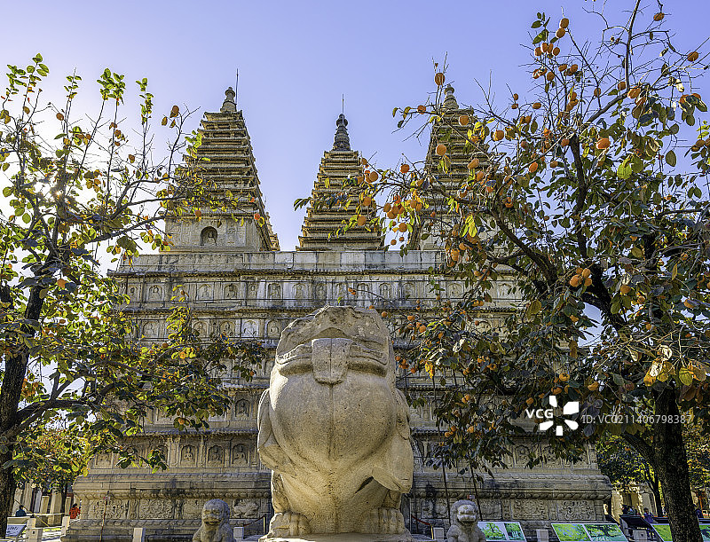 北京五塔寺秋色图片素材