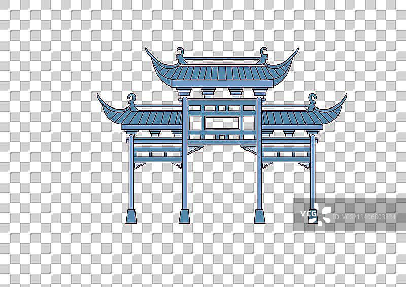 南京城市地标建筑夫子庙图片素材