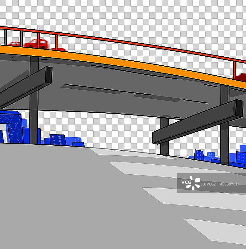 商务抽象创意设计元素立交桥图片素材