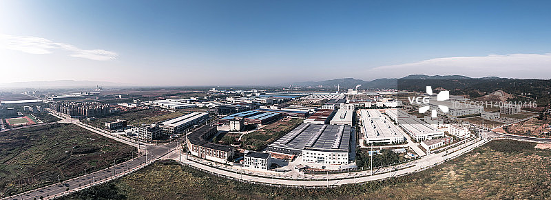 重庆荣昌区广富工业园区全景图片素材