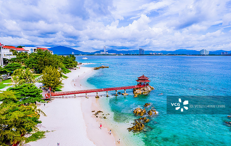 “中国的马尔代夫”——海南三亚蜈支洲岛图片素材