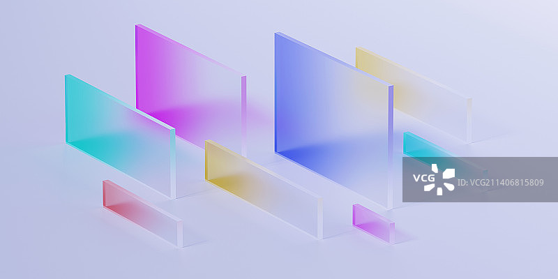 五颜六色的玻璃材质图片素材