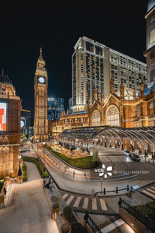 澳门威尼斯人夜景图片素材