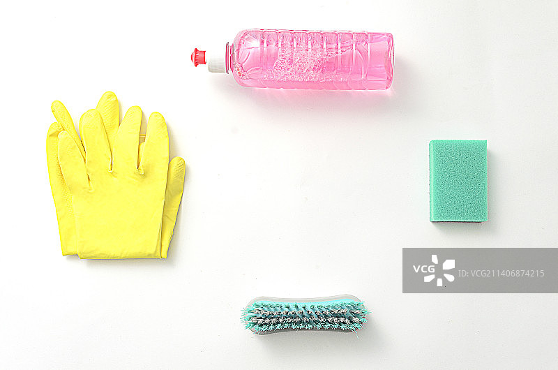 清洁洗涤用品配件组合图片素材