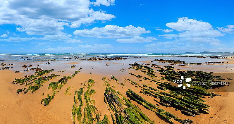 葡萄牙贝ja区海滩风光图片素材