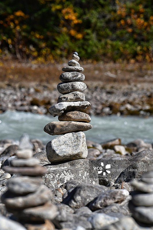 堆叠的石头特写图片素材