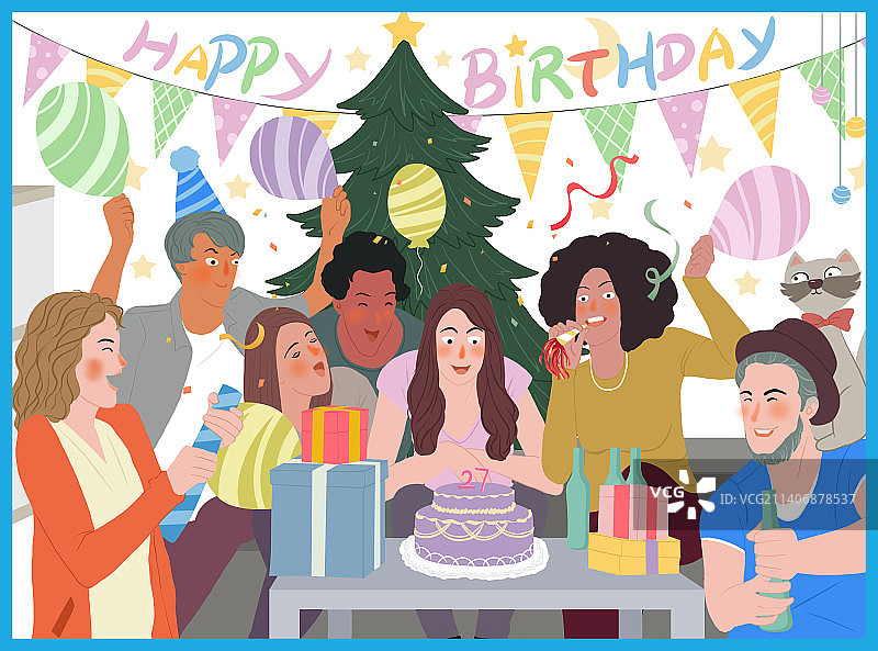 生日派队图片素材