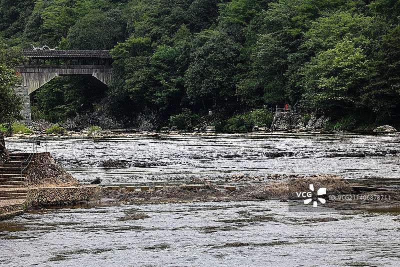 福建宁德白水洋风光航拍图片素材