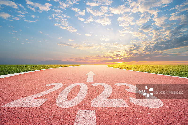 新年起跑线，赛道图片素材