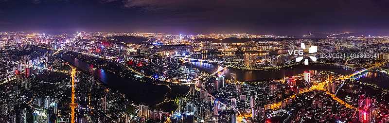 南宁邕江两岸夜景图片素材