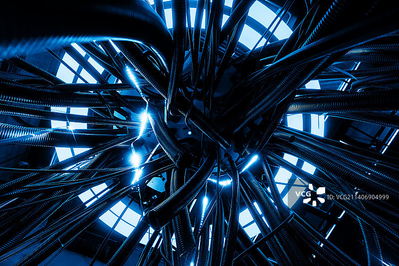 中央处理器电线电流图片素材