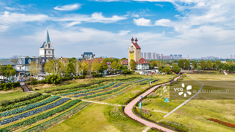 武汉花博汇欧式建筑图片素材
