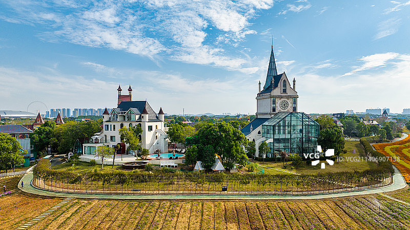 武汉花博汇欧式建筑图片素材