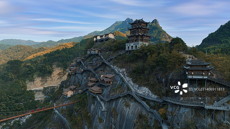 江西上饶网红景区望仙谷图片素材
