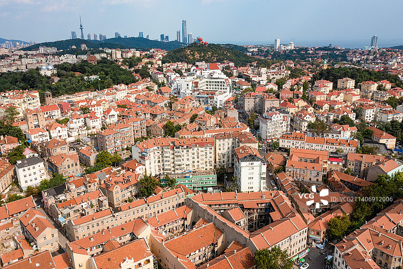 青岛城市风光老城区图片素材
