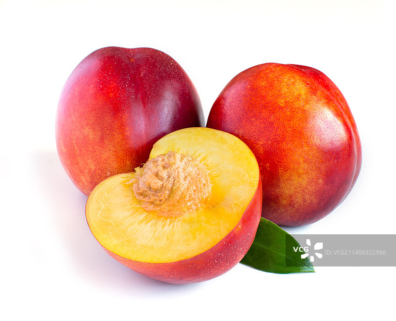 白色背景下的水果特写图片素材