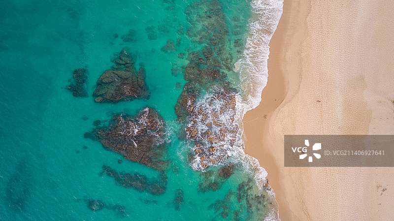 卡波圣卢卡斯海滩航拍抽象图，墨西哥，南下加利福尼亚州卡波圣卢卡斯图片素材