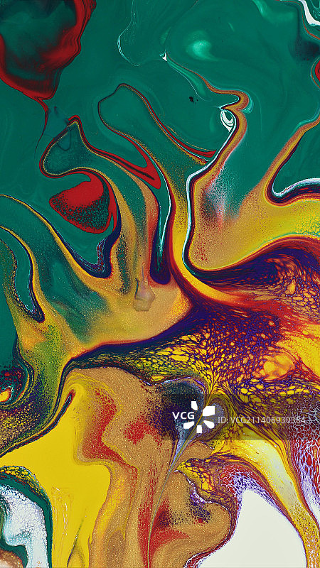 抽象丙烯颜料特写镜头图片素材