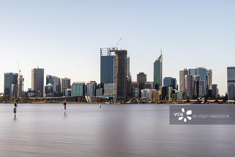 澳大利亚西澳大利亚州珀斯城市天际线图片素材