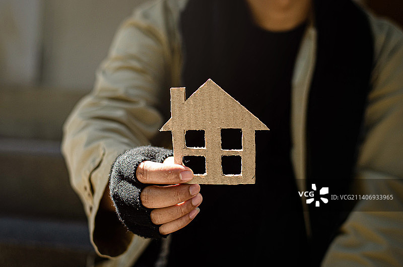 失落、绝望的流浪汉图片素材