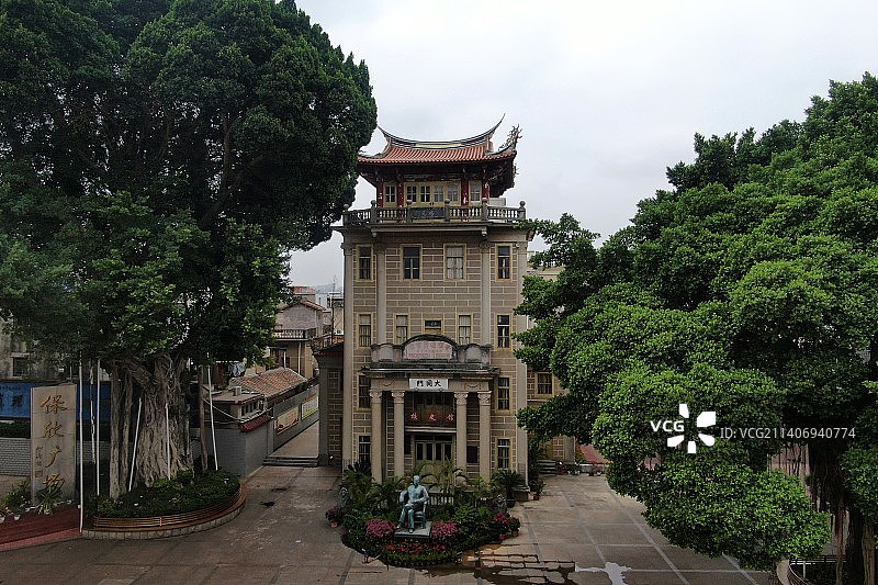 福建泉州培元中学安礼逊图书楼图片素材