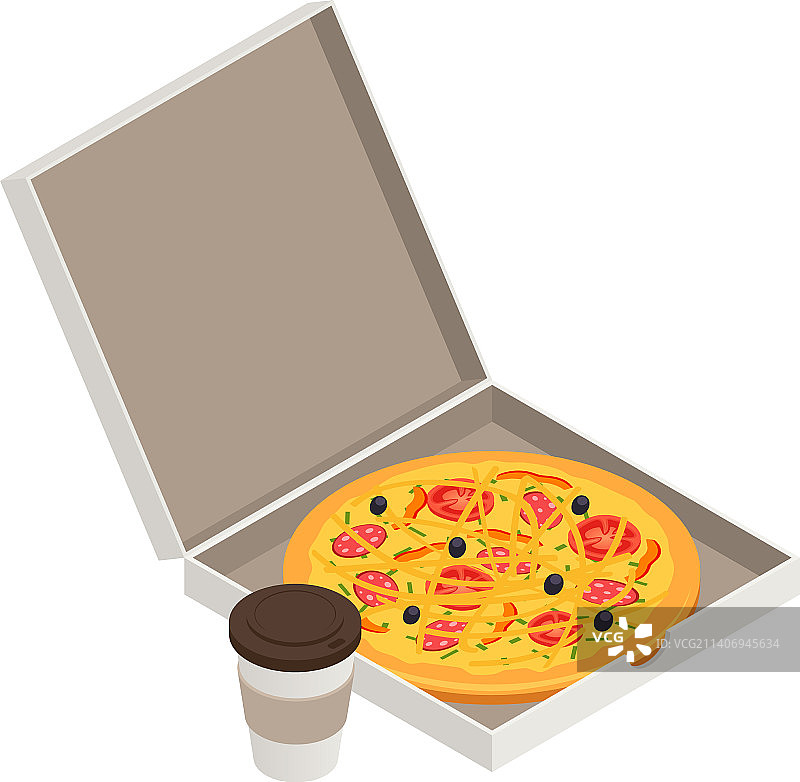 2.5D披萨图片素材