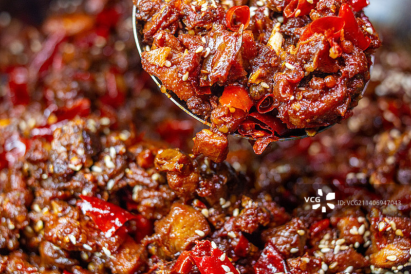 四川省绵阳市小吃冷吃兔图片素材