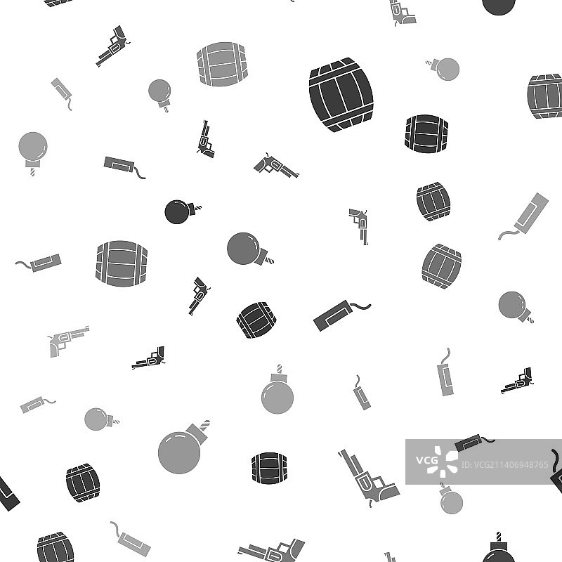 火药桶左轮手枪炸药套装图片素材