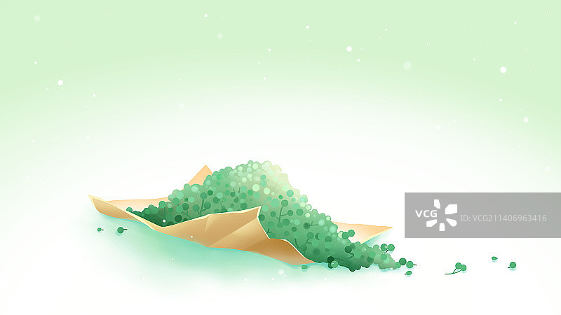 藤椒——唯美卡通手绘美食调料系列插画图片素材