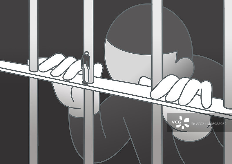 私家侦探偷窥监视暗中调查侦探凶手在黑暗里形成法律的犯罪图片素材