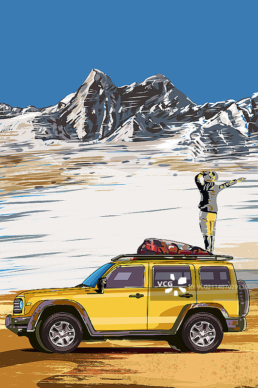 汽车自驾游图片素材