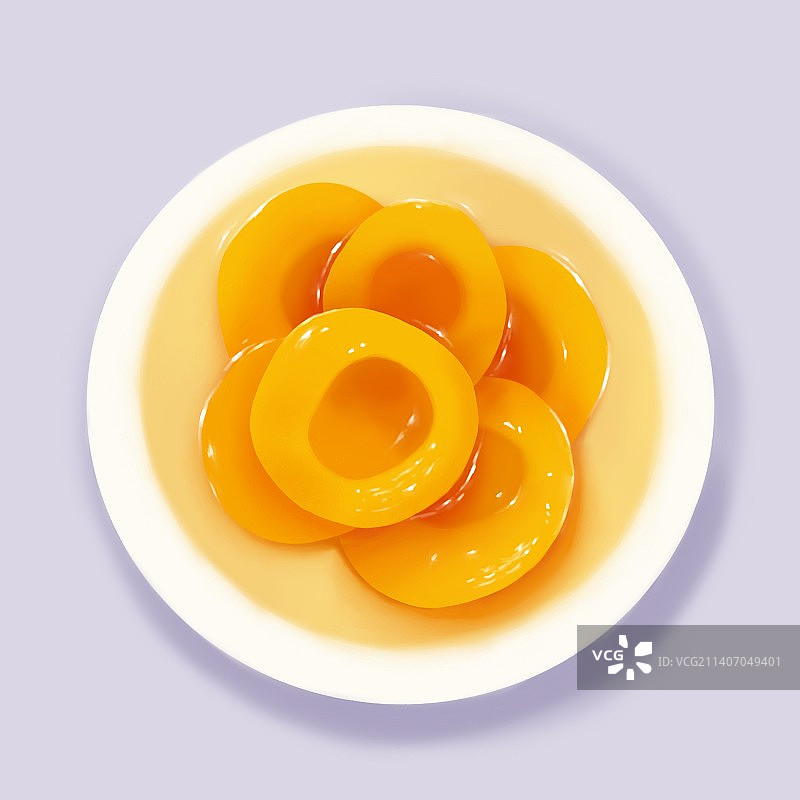 黄桃罐头图片素材