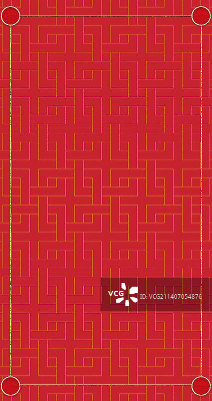 兔年新年红包好运符国风背景1图片素材