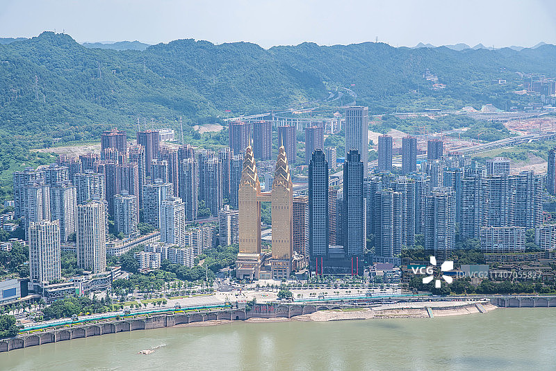 中国重庆南滨路江岸风光图片素材