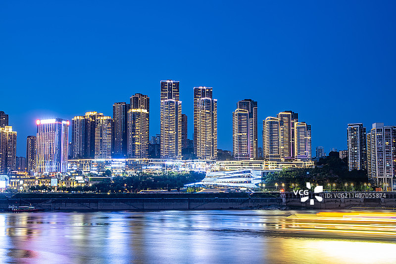 中国重庆南岸区滨江夜景风光图片素材