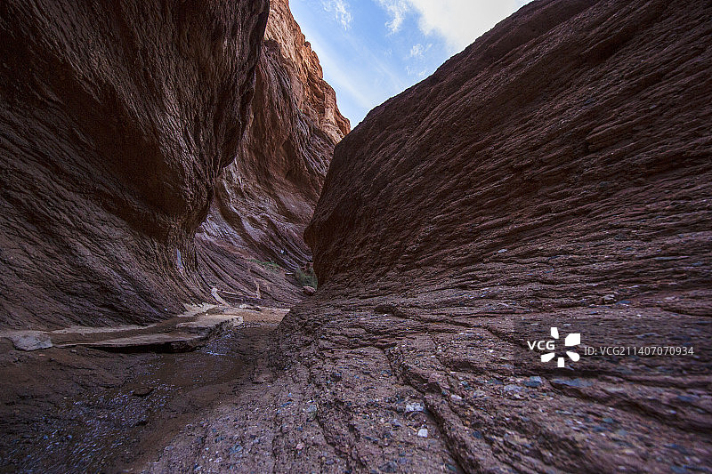 天山神秘大峡谷图片素材