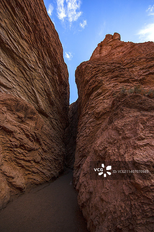 天山神秘大峡谷图片素材