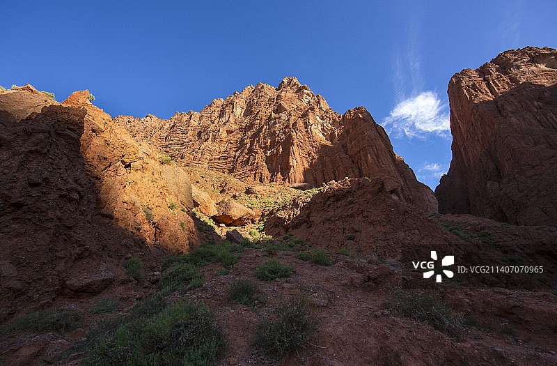 天山神秘大峡谷图片素材