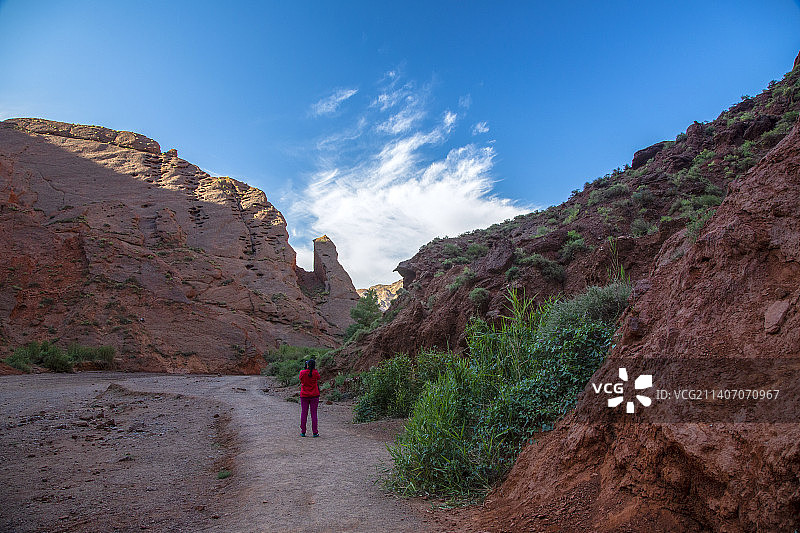 天山神秘大峡谷图片素材