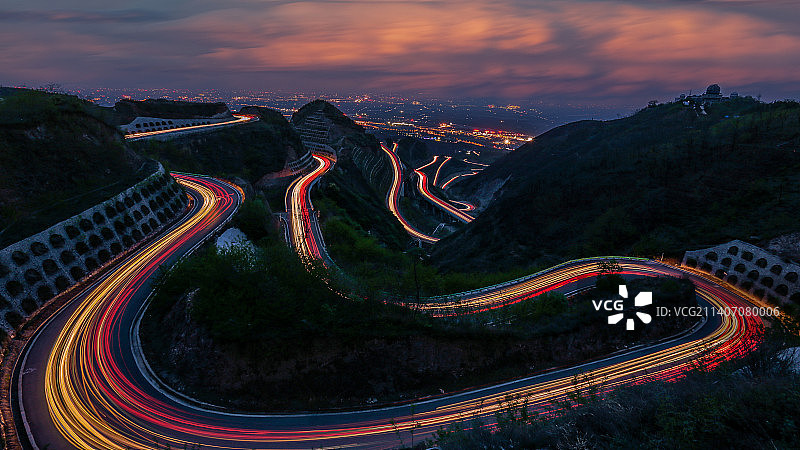 骊山公路图片素材
