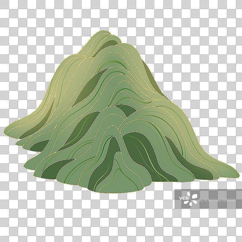 国潮喜庆插画山谷图片素材