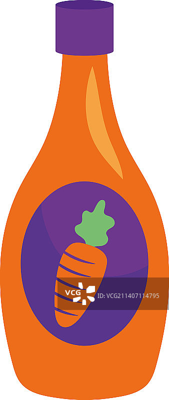 胡萝卜汁瓶图片素材