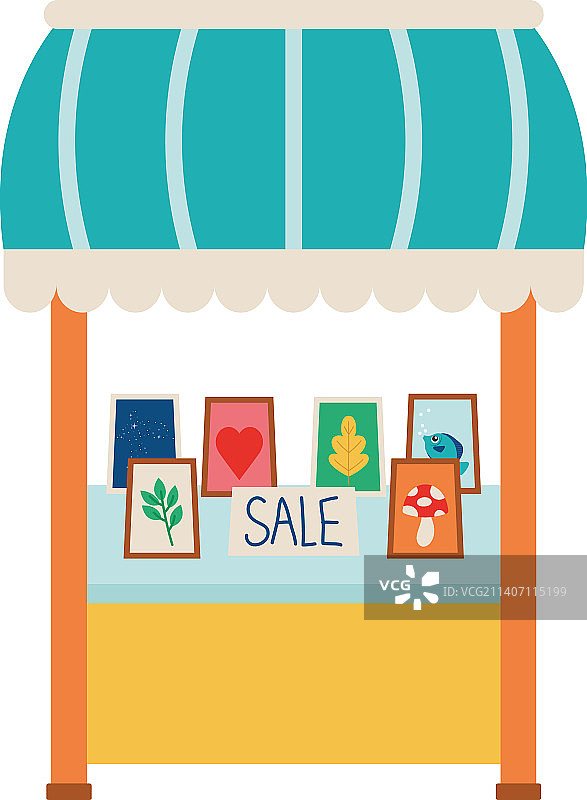 跳蚤市场摊位图片素材