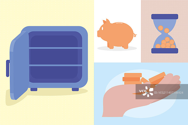 金钱图标集图片素材