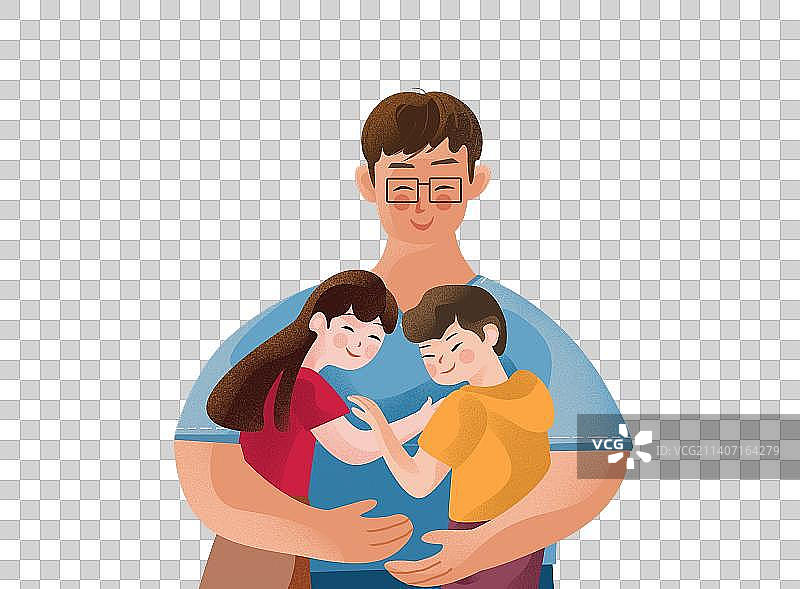 父亲和孩子们图片素材