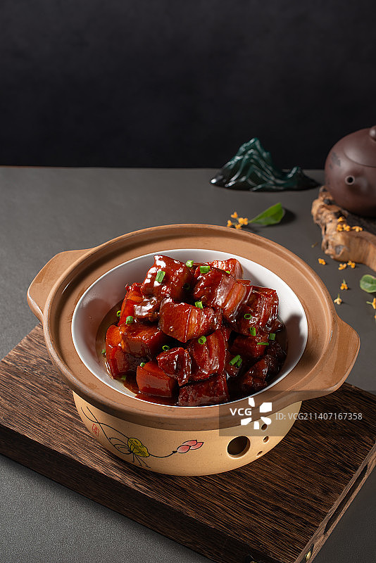 农家红烧肉图片素材